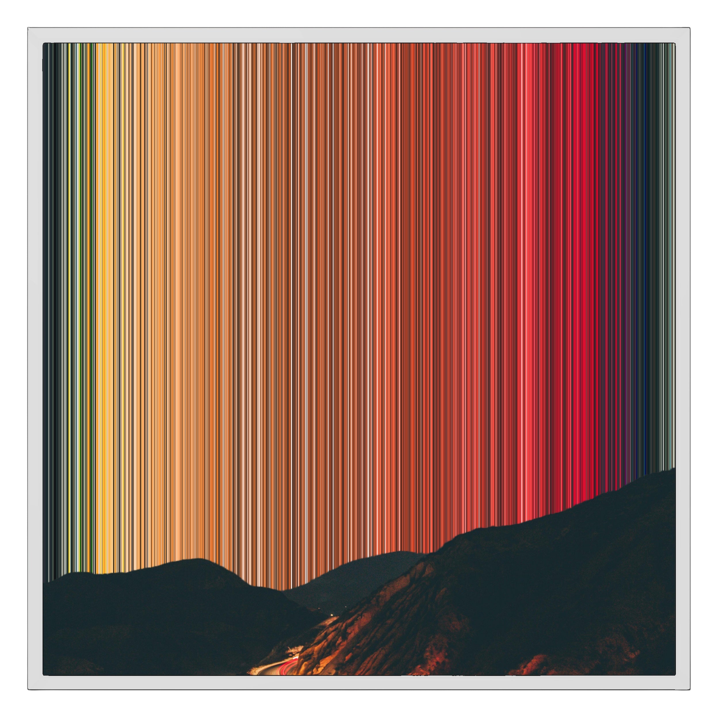 26×28" Framed Canvas - White Frame variant