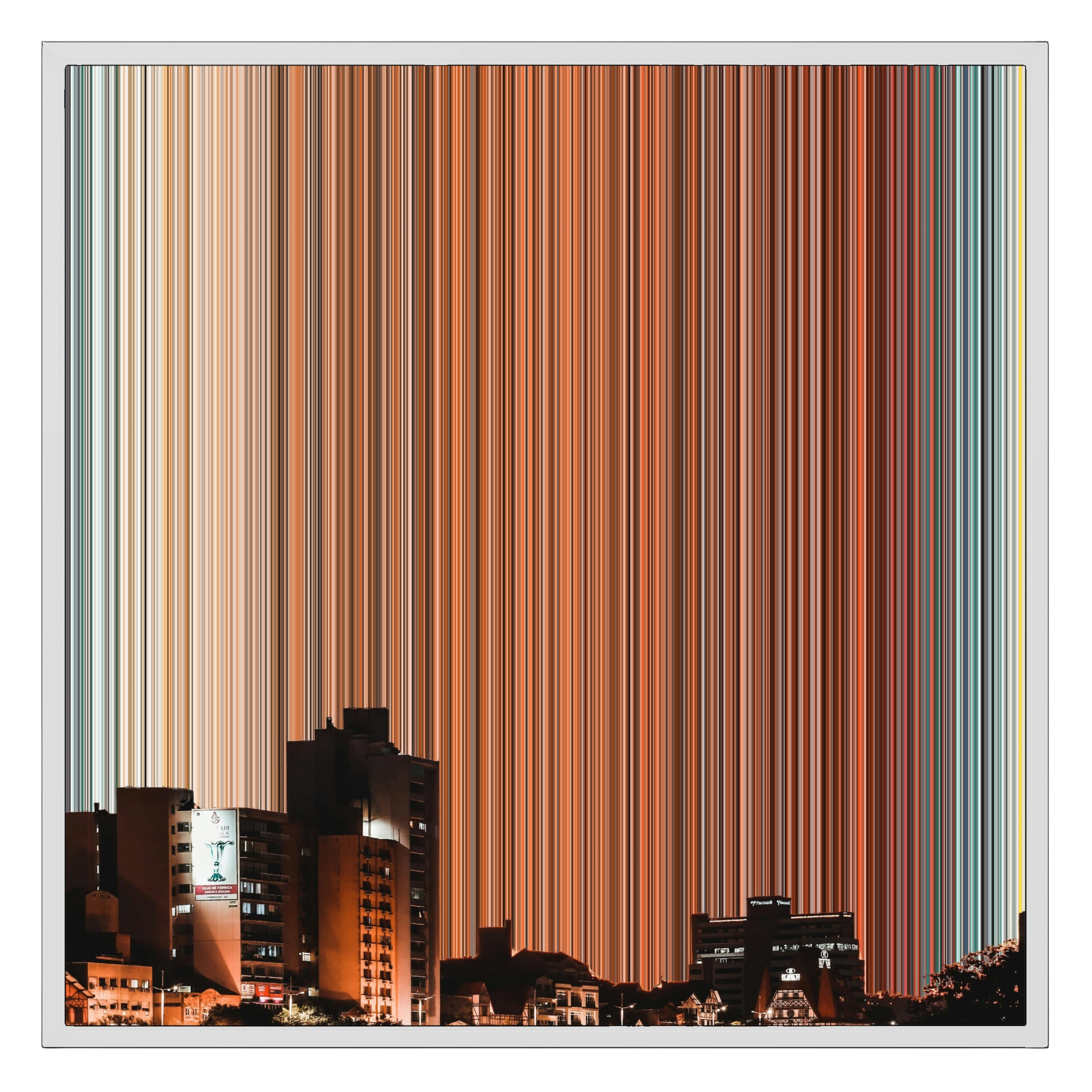 26×28" Framed Canvas - White Frame variant