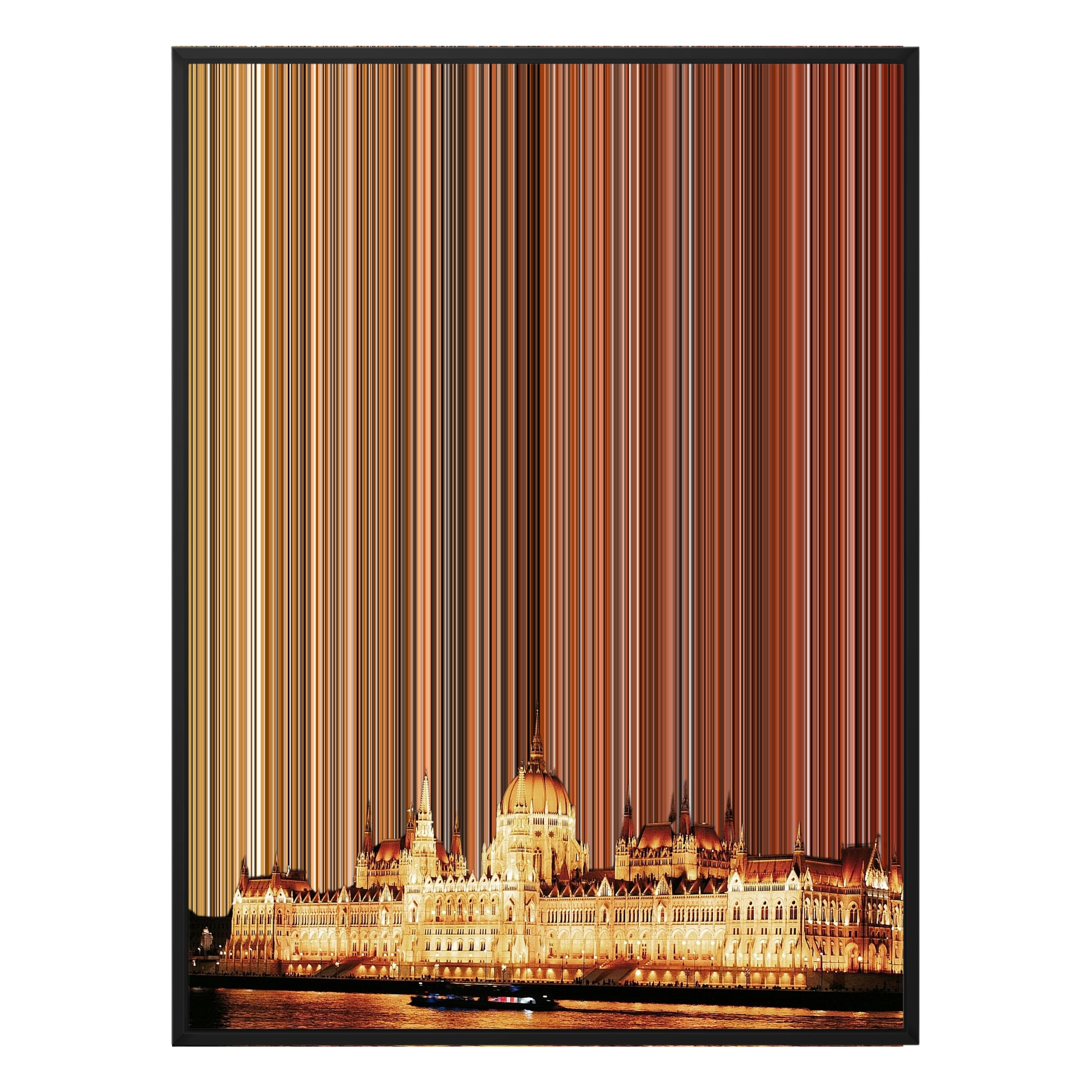 28×22" Framed Canvas - Black Frame variant