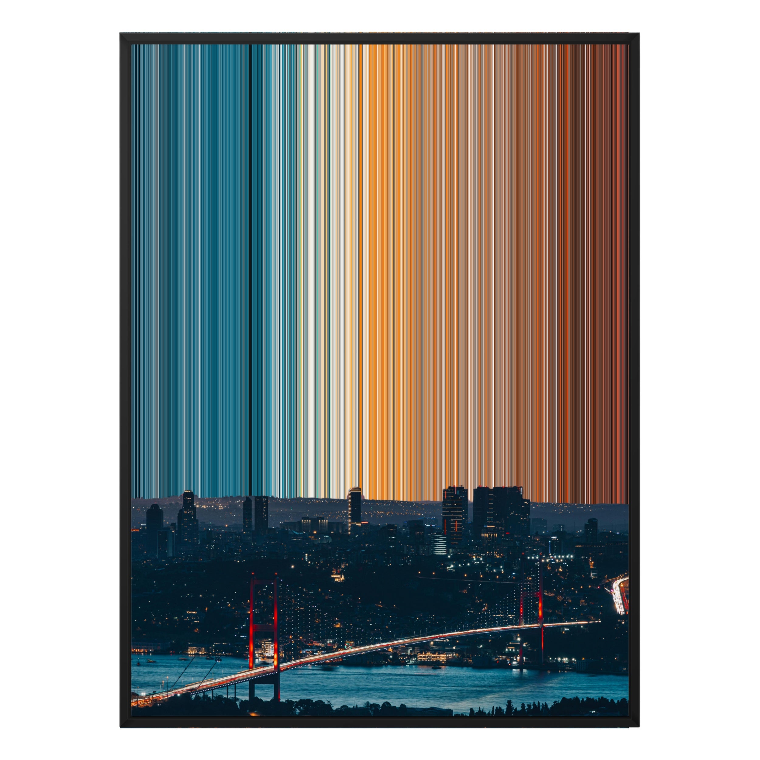 28×22" Framed Canvas - Black Frame variant