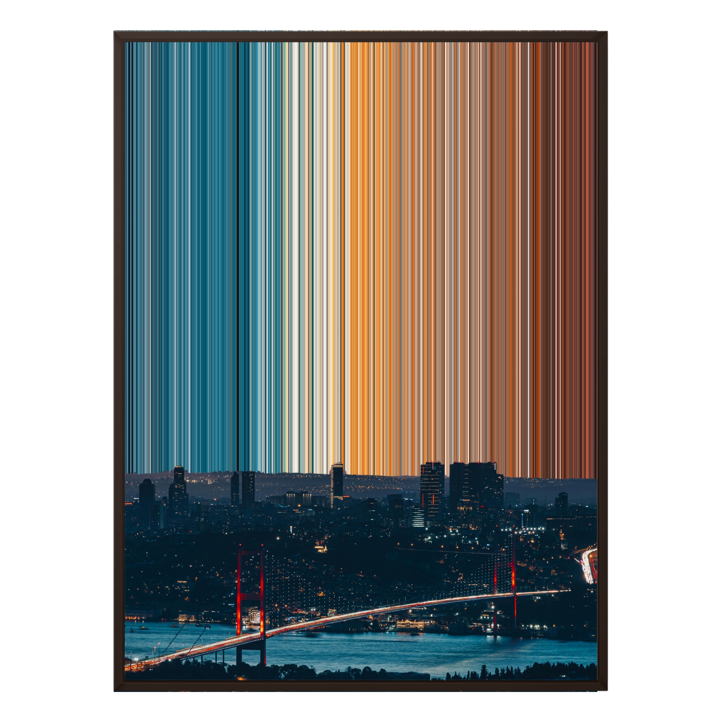 28×22" Framed Canvas - Brown Frame variant