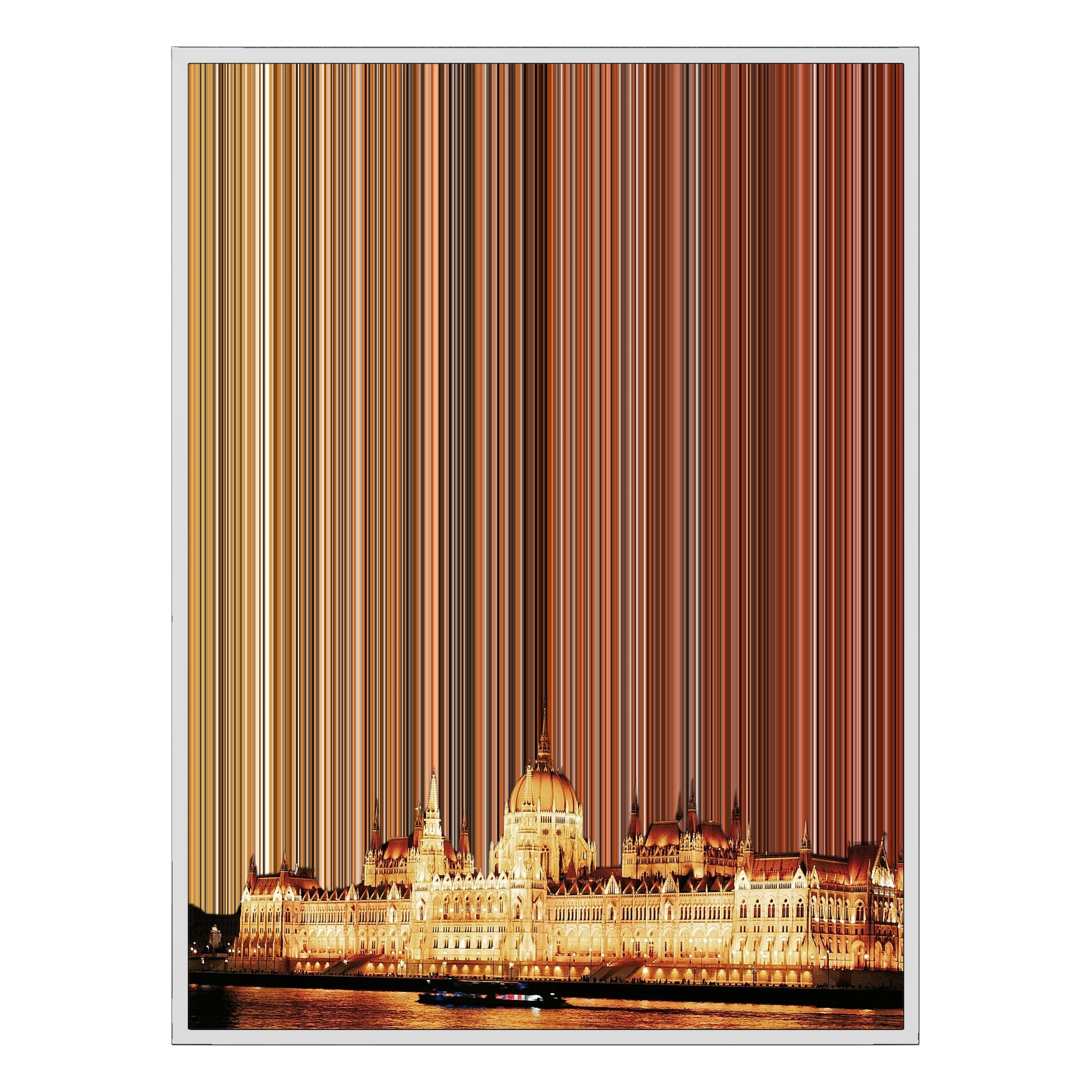 28×22" Framed Canvas - White Frame variant