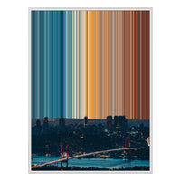 28×22" Framed Canvas - White Frame variant