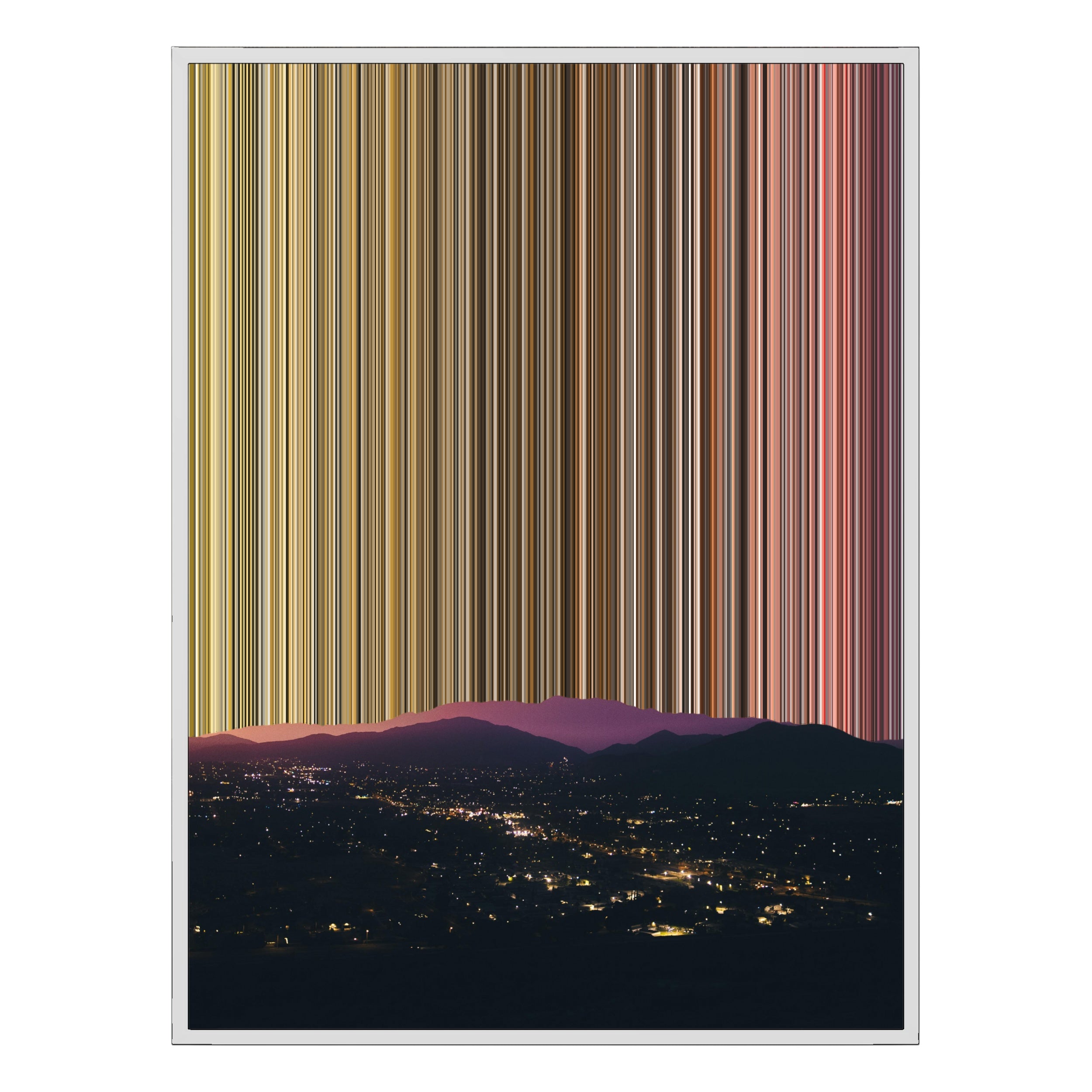 28×22" Framed Canvas - White Frame variant