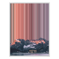 28×22" Framed Canvas - White Frame variant