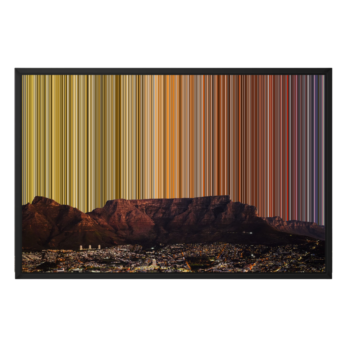 30×20" Framed Canvas - Black Frame variant