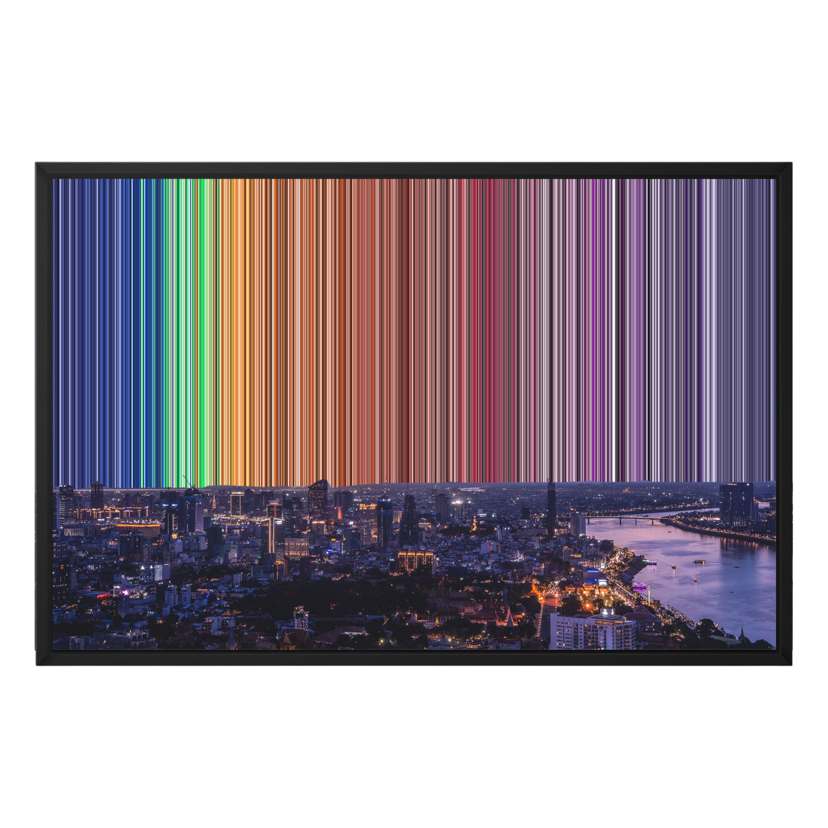 30×20" Framed Canvas - Black Frame variant