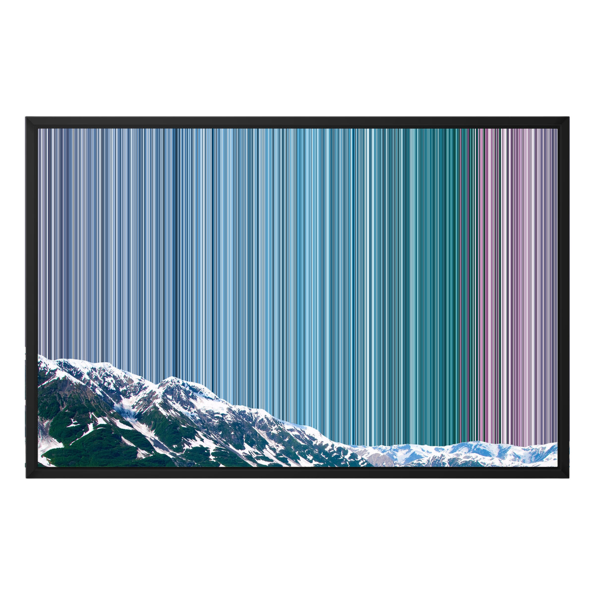 30×20" Framed Canvas - Black Frame variant
