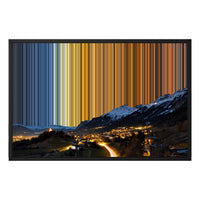 30×20" Framed Canvas - Black Frame variant