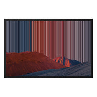 Toile encadrée, format 30×20", cadre noir