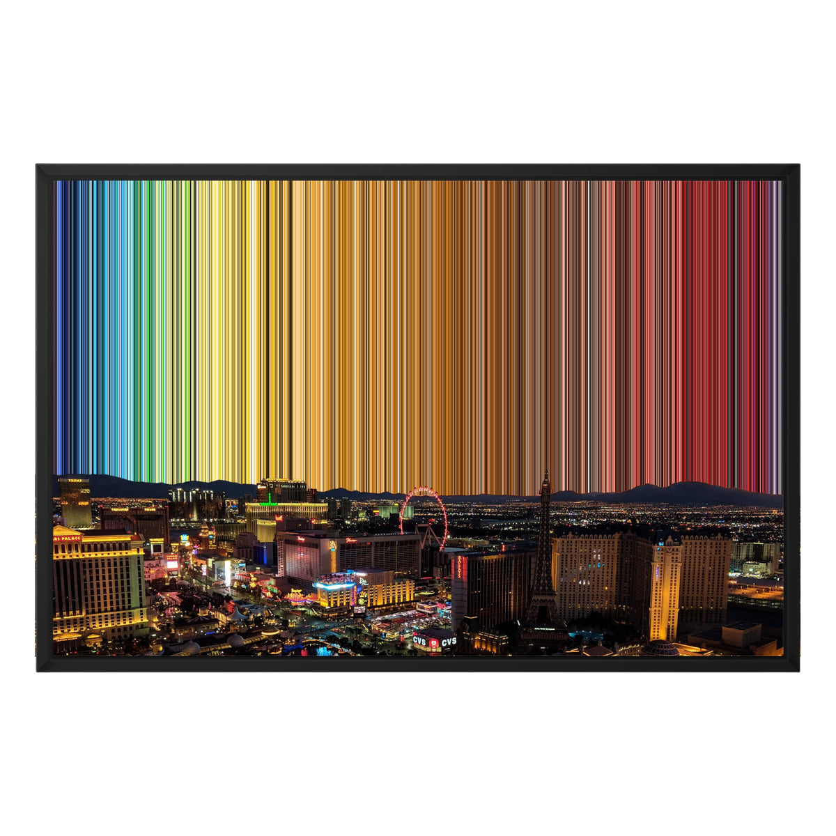 30×20" Framed Canvas - Black Frame variant