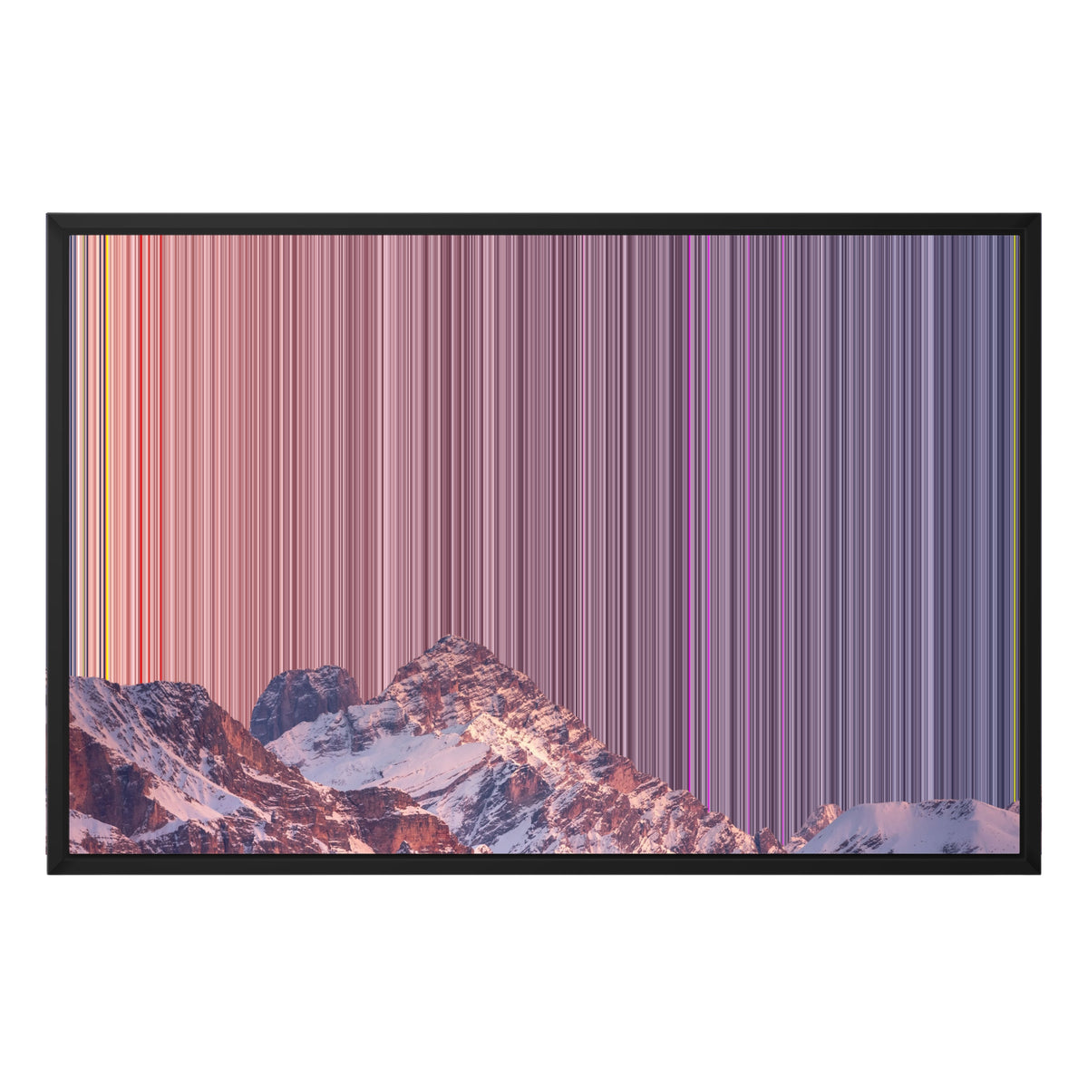 30×20" Framed Canvas - Black Frame variant