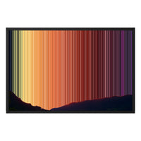 30×20" Framed Canvas - Black Frame variant