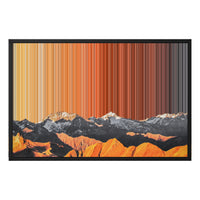 Toile encadrée, format 30×20", cadre noir