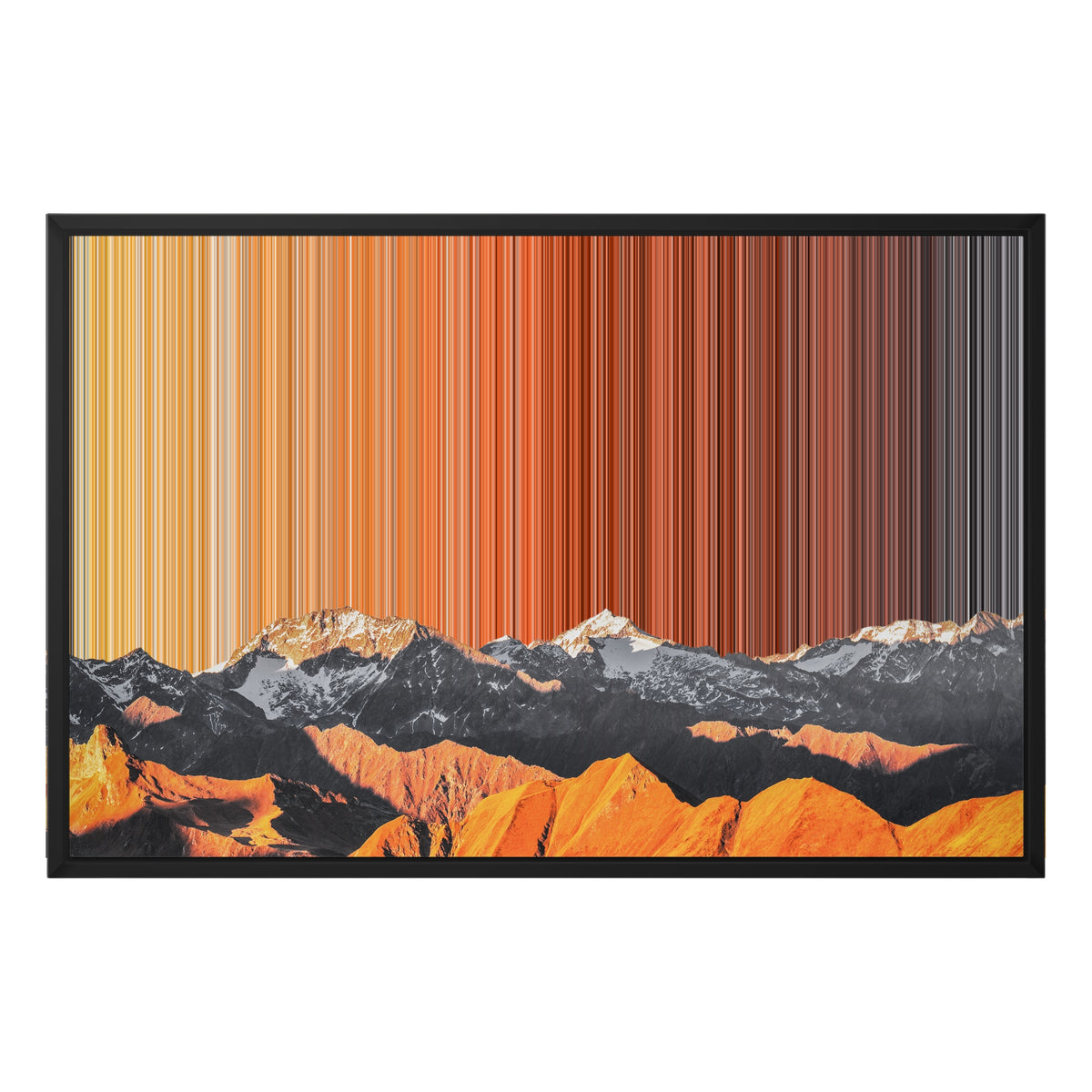 Toile encadrée, format 30×20", cadre noir