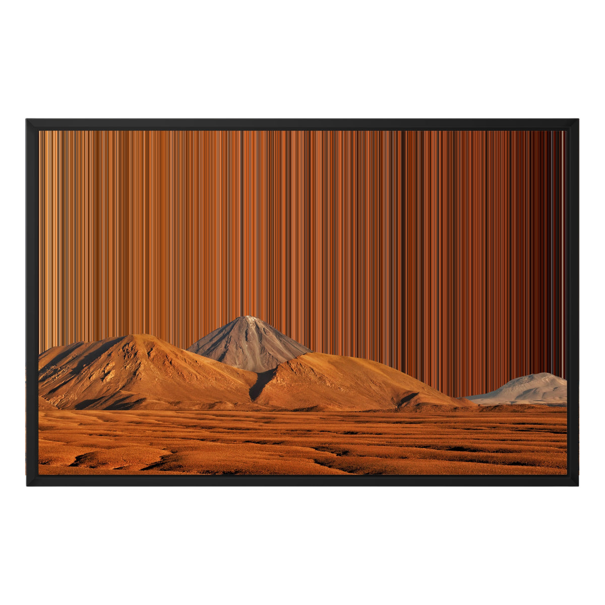 30×20" Framed Canvas - Black Frame variant