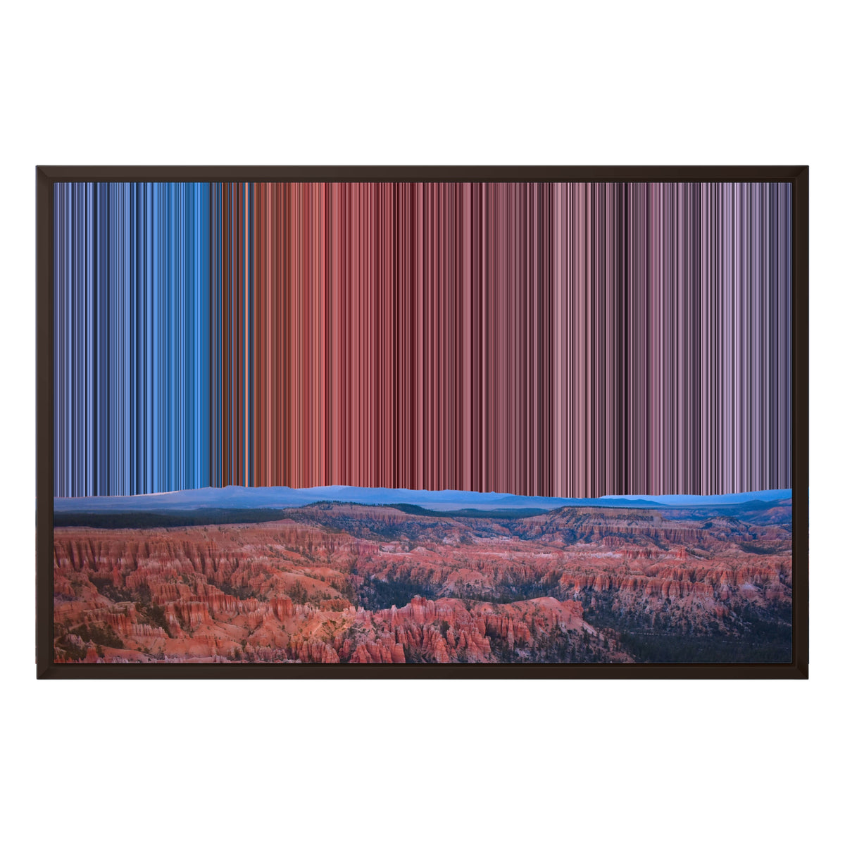 Lærred i klassisk ramme, 30×20", brun ramme