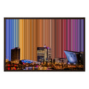 Lerret i klassisk ramme, 30×20", brun ramme