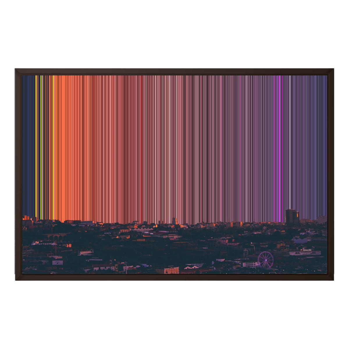 30×20" Framed Canvas - Brown Frame variant