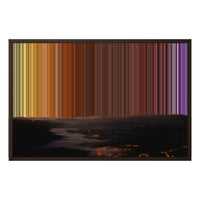 Toile encadrée, format 30×20", cadre brun