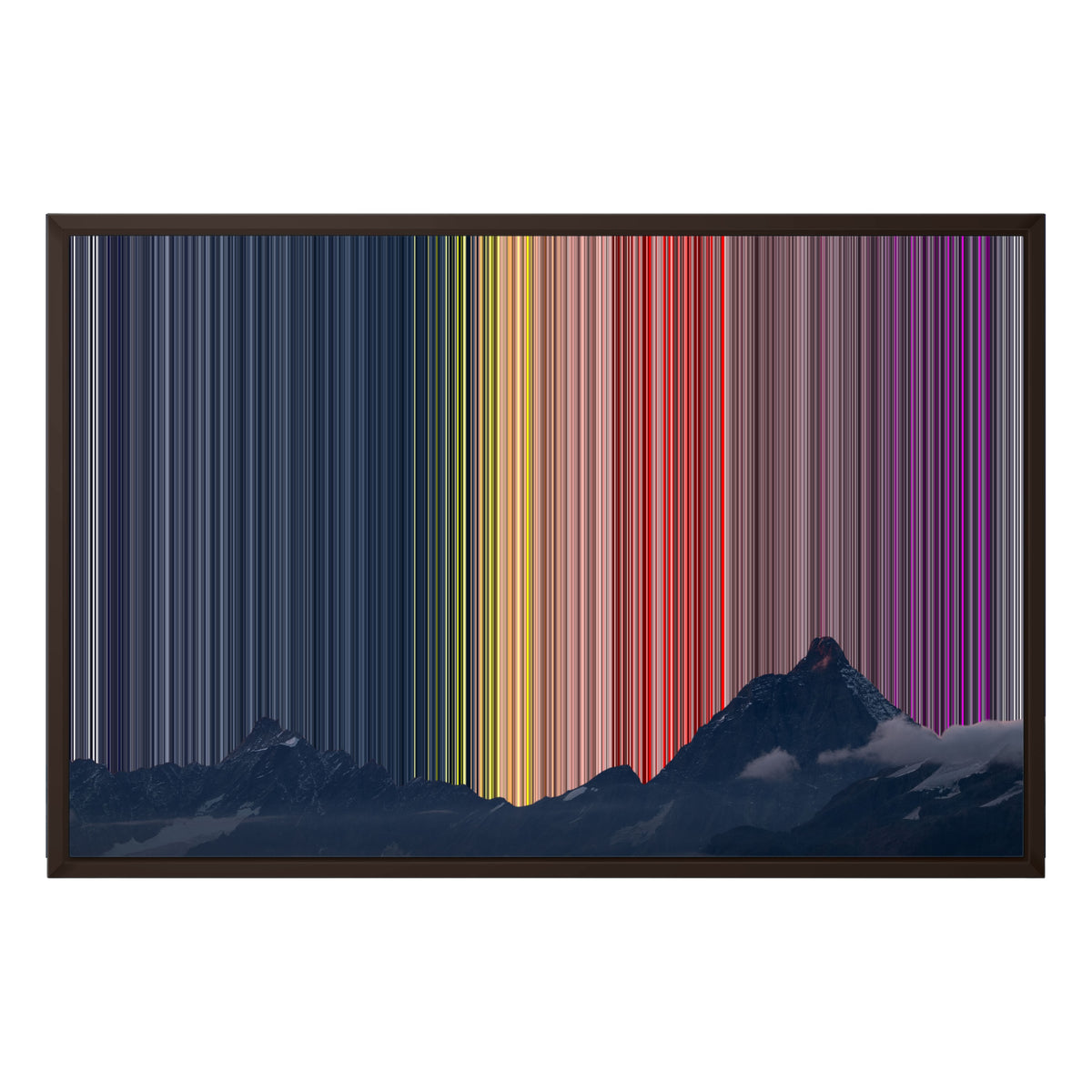 Lærred i klassisk ramme, 30×20", brun ramme