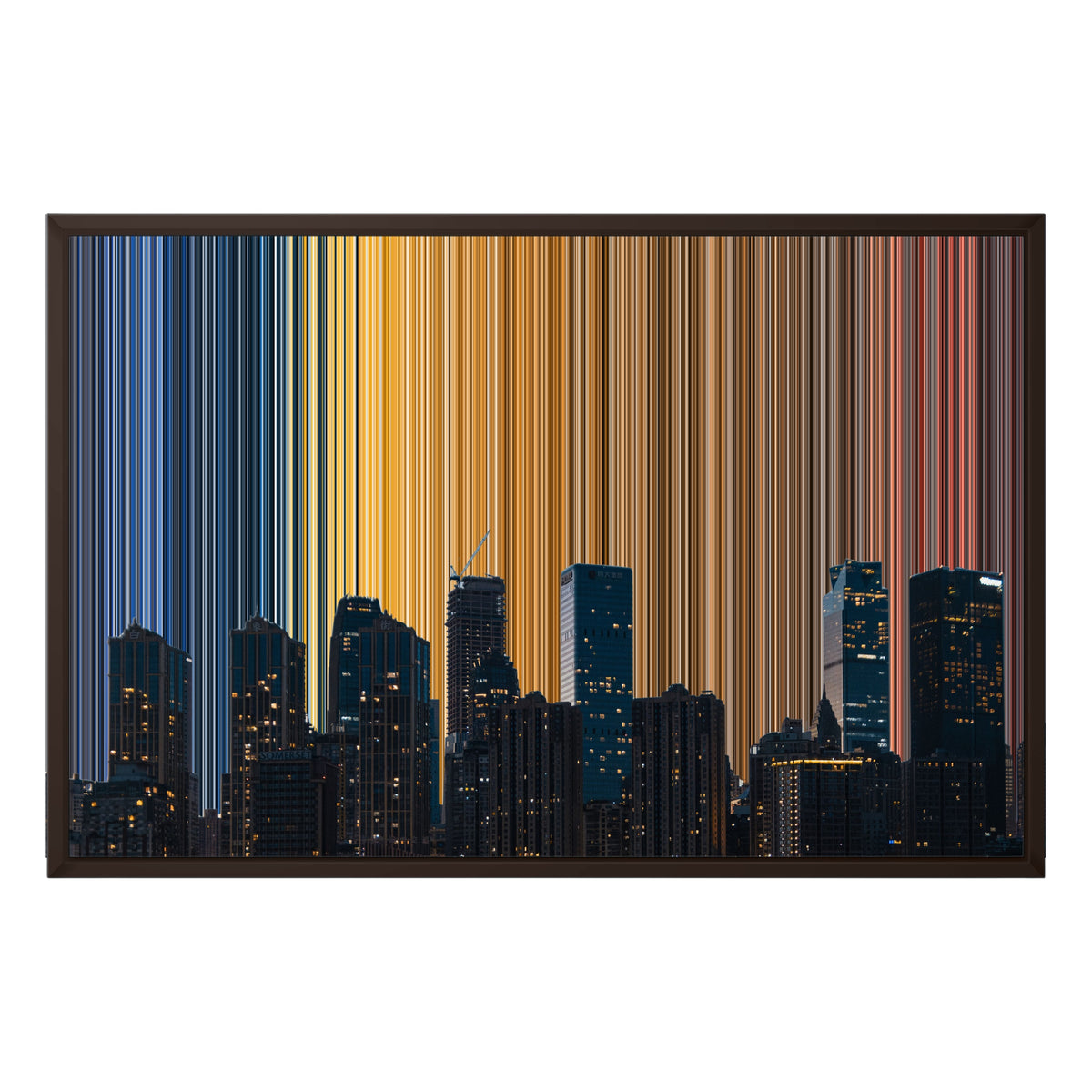 30×20" Framed Canvas - Brown Frame variant