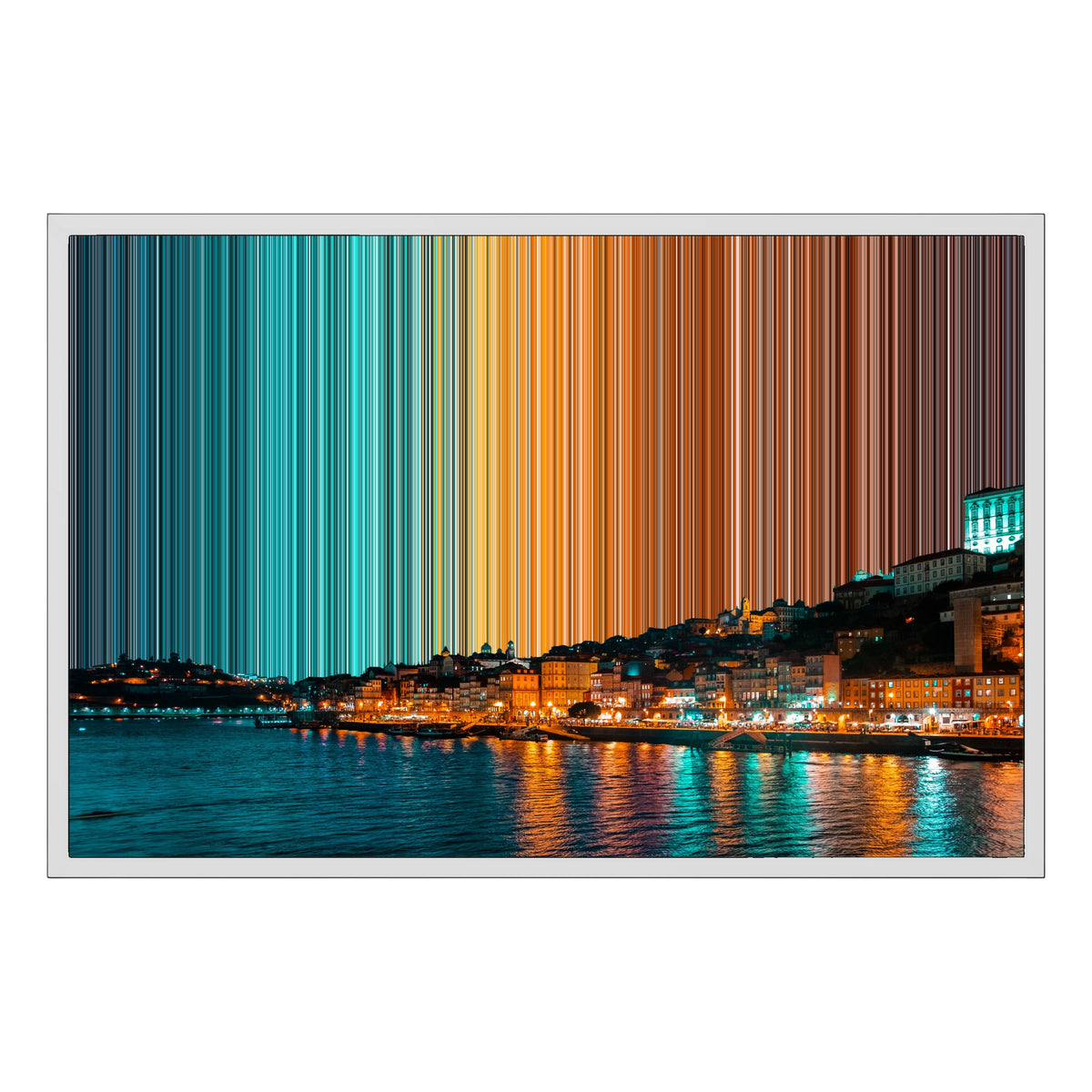 Lienzo con marco clásico, 30×20", marco blanco