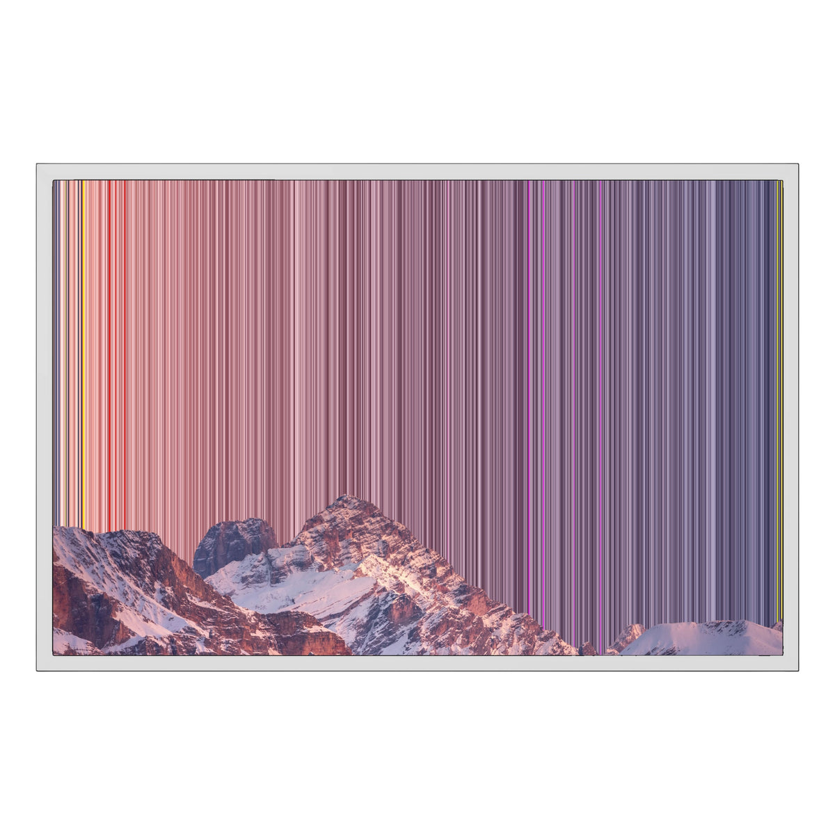30×20" Framed Canvas - White Frame variant