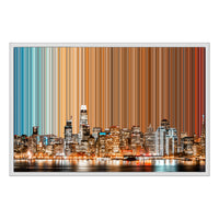 Lerret i klassisk ramme, 30×20", hvit ramme