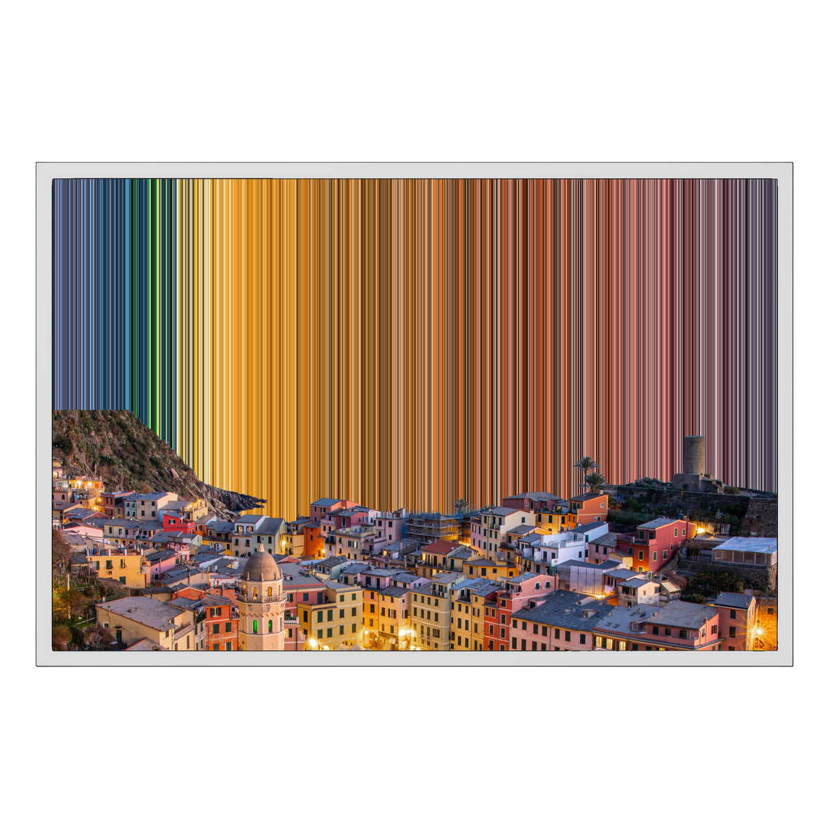 Gerahmtes Leinwandbild im Format 30×20", weißer Rahmen