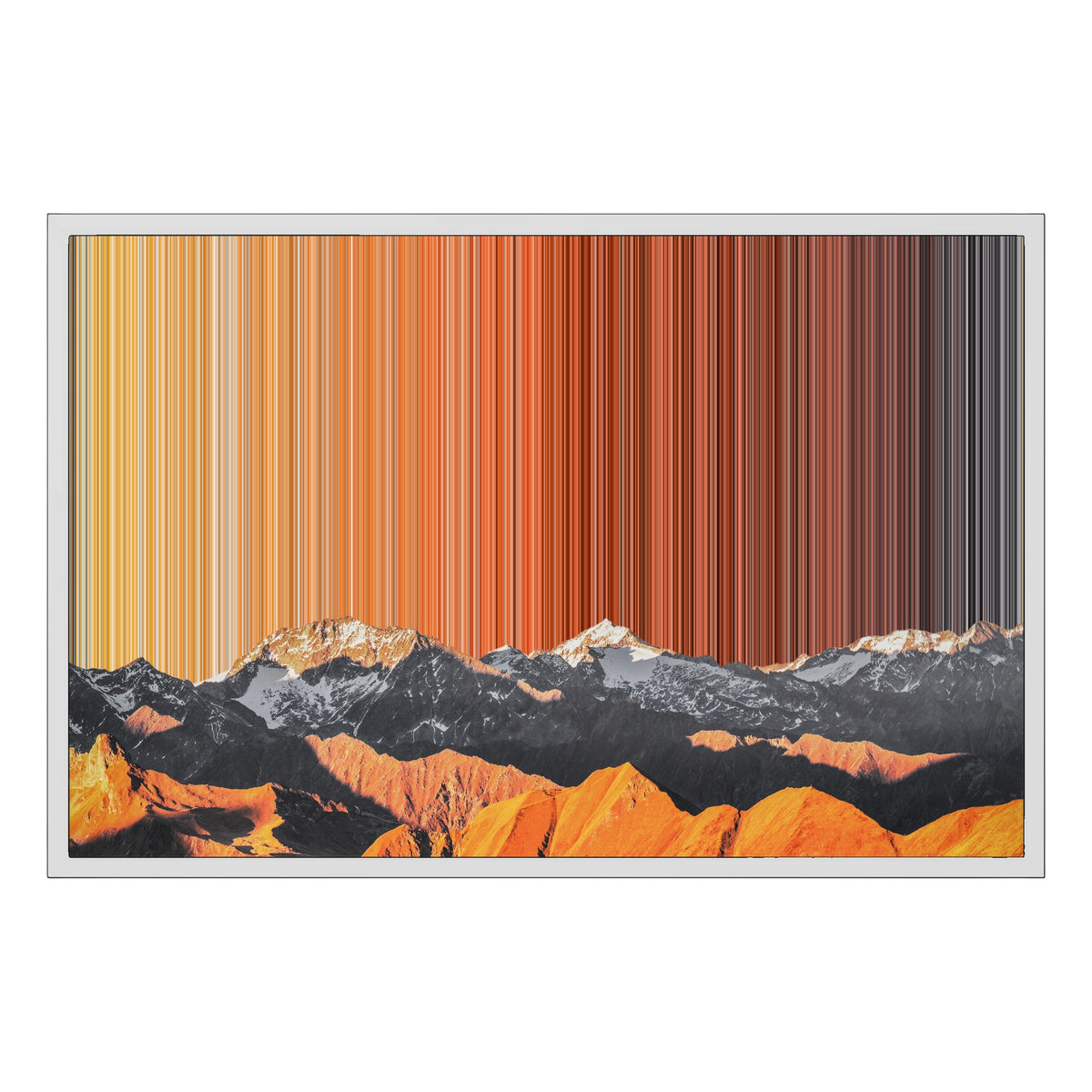 Toile encadrée, format 30×20", cadre blanc