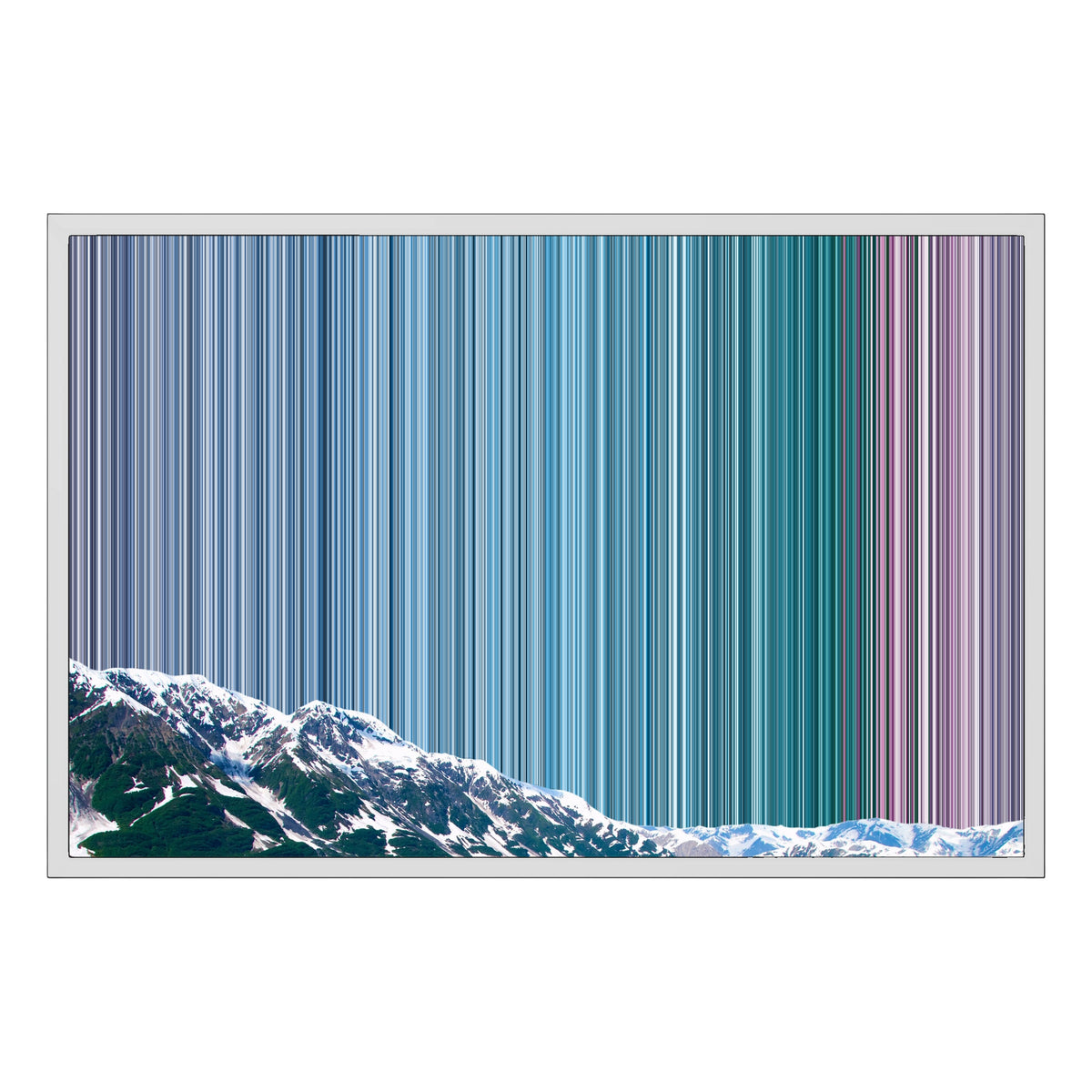 30×20" Framed Canvas - White Frame variant