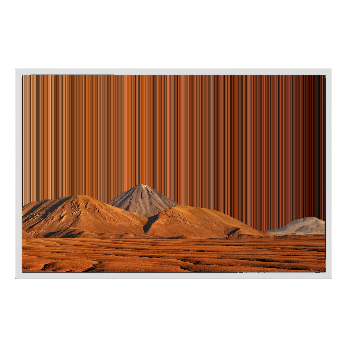 30×20" Framed Canvas - White Frame variant