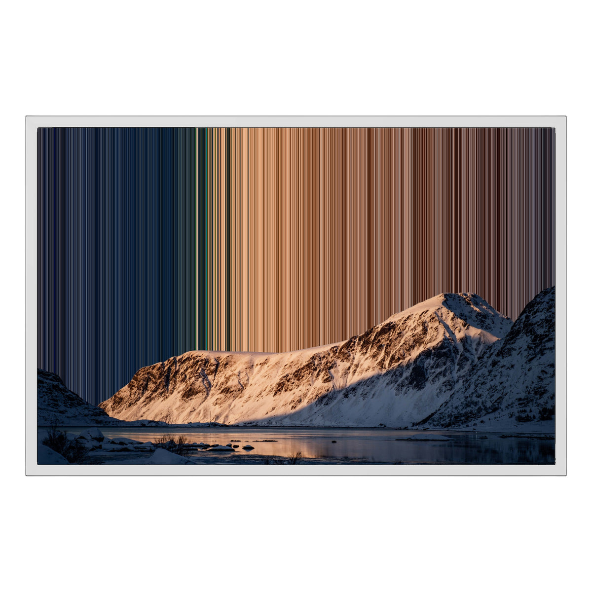 Ingelijst canvas, 30×20", witte lijst