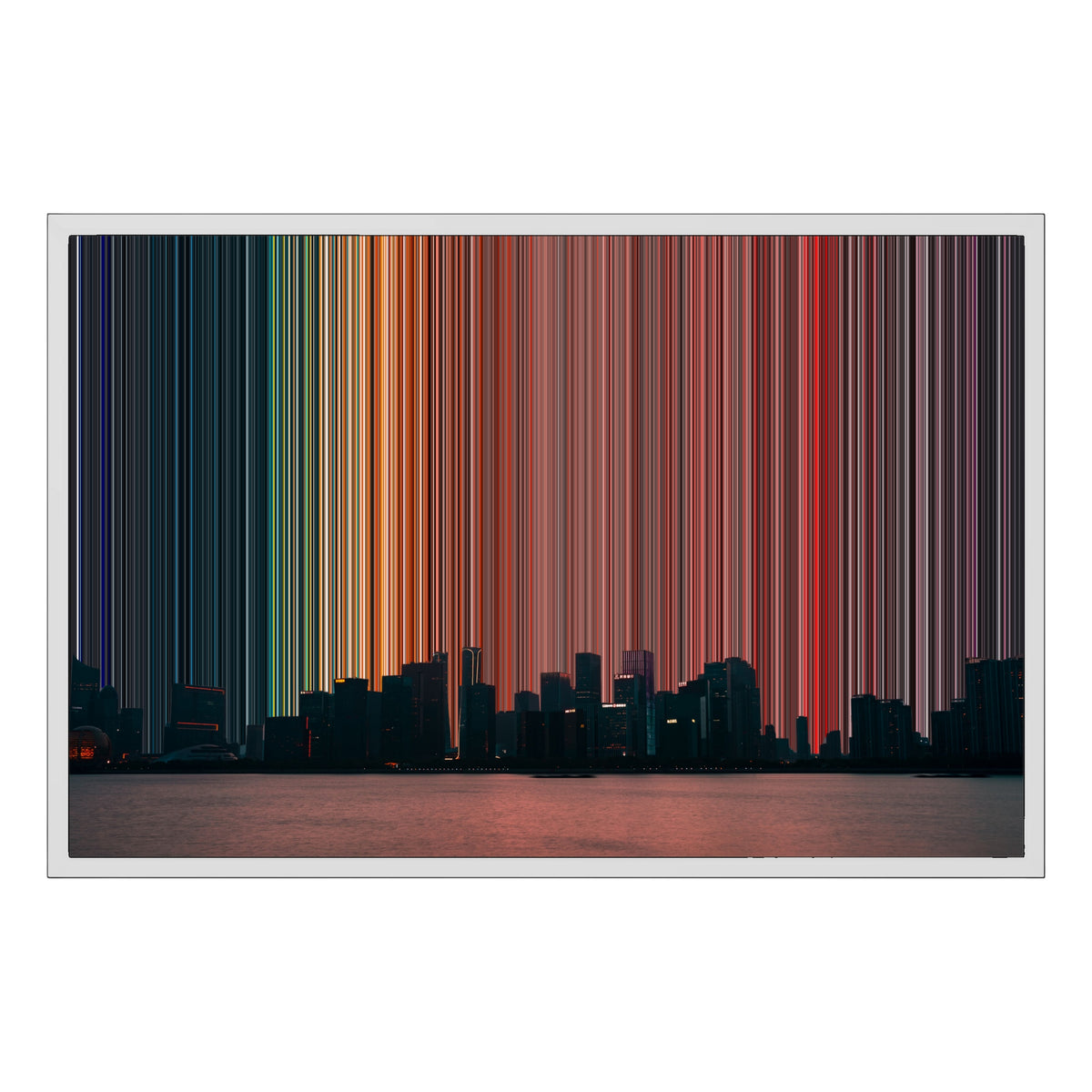 Gerahmtes Leinwandbild im Format 30×20", weißer Rahmen