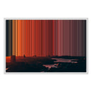 30×20" Framed Canvas - White Frame variant