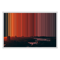 30×20" Framed Canvas - White Frame variant