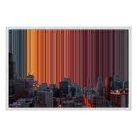 30×20" Framed Canvas - White Frame variant