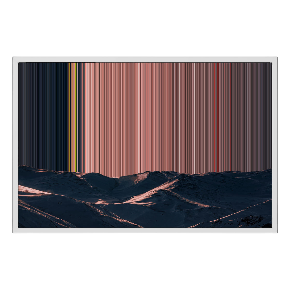 Ingelijst canvas, 30×20", witte lijst