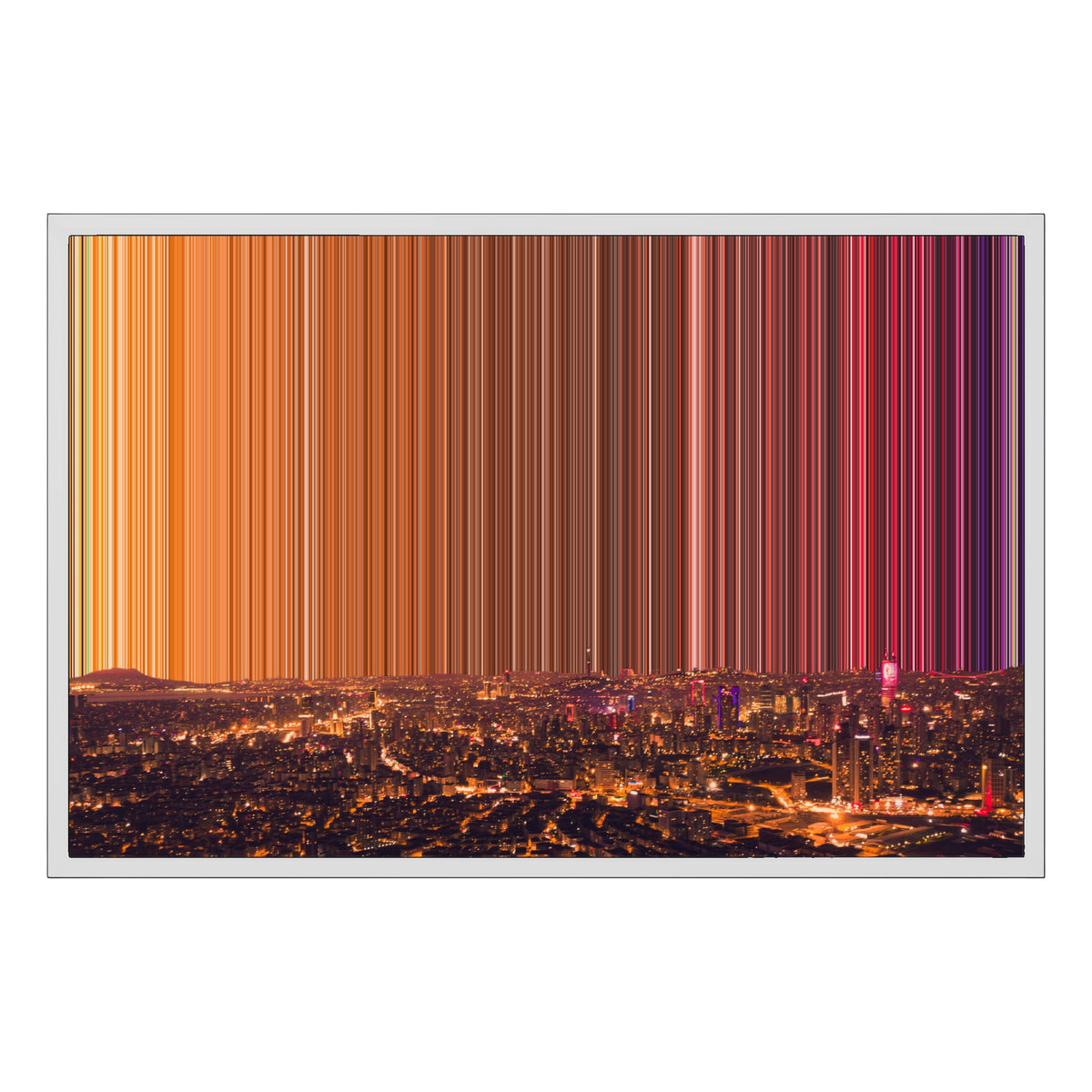 Gerahmtes Leinwandbild im Format 30×20", weißer Rahmen