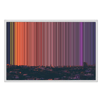 30×20" Framed Canvas - White Frame variant