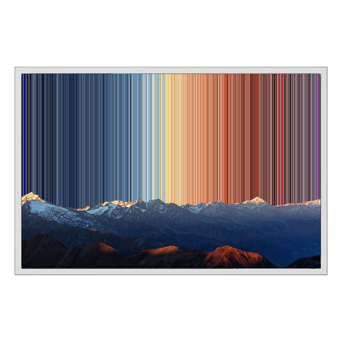 Tela con cornice classica, 30×20", cornice bianca