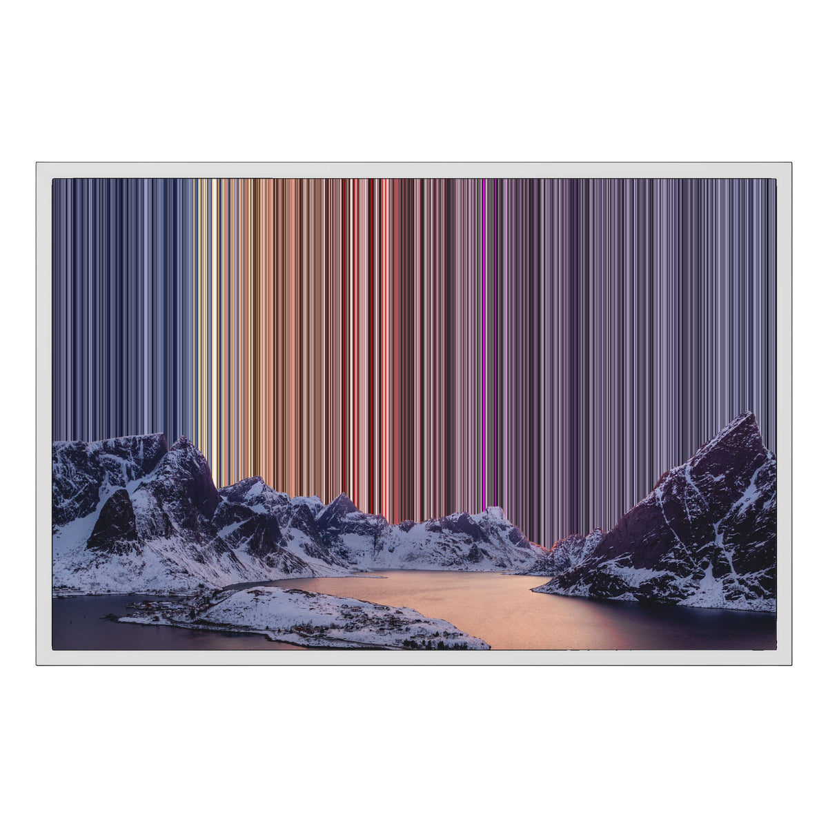 Lienzo con marco clásico, 30×20", marco blanco