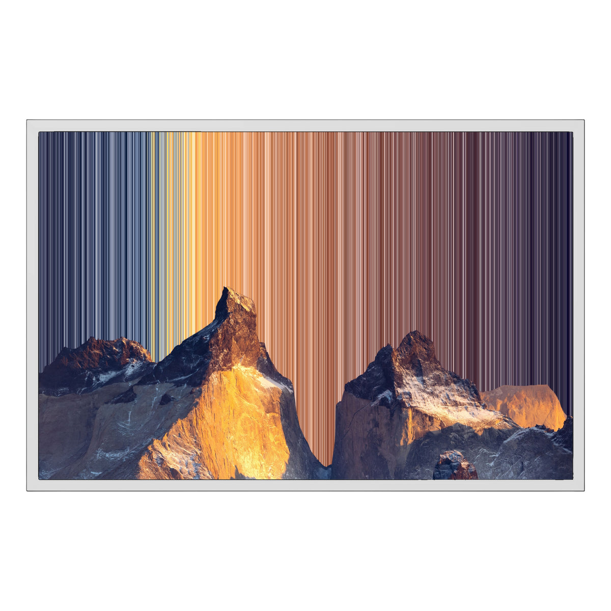 Gerahmtes Leinwandbild im Format 30×20", weißer Rahmen