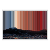 Lienzo con marco clásico, 30×20", marco blanco