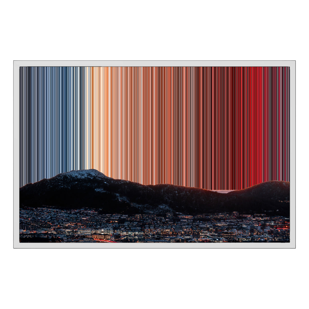 Lienzo con marco clásico, 30×20", marco blanco