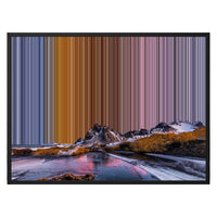 Inramad canvastavla, 30×24", svart ram