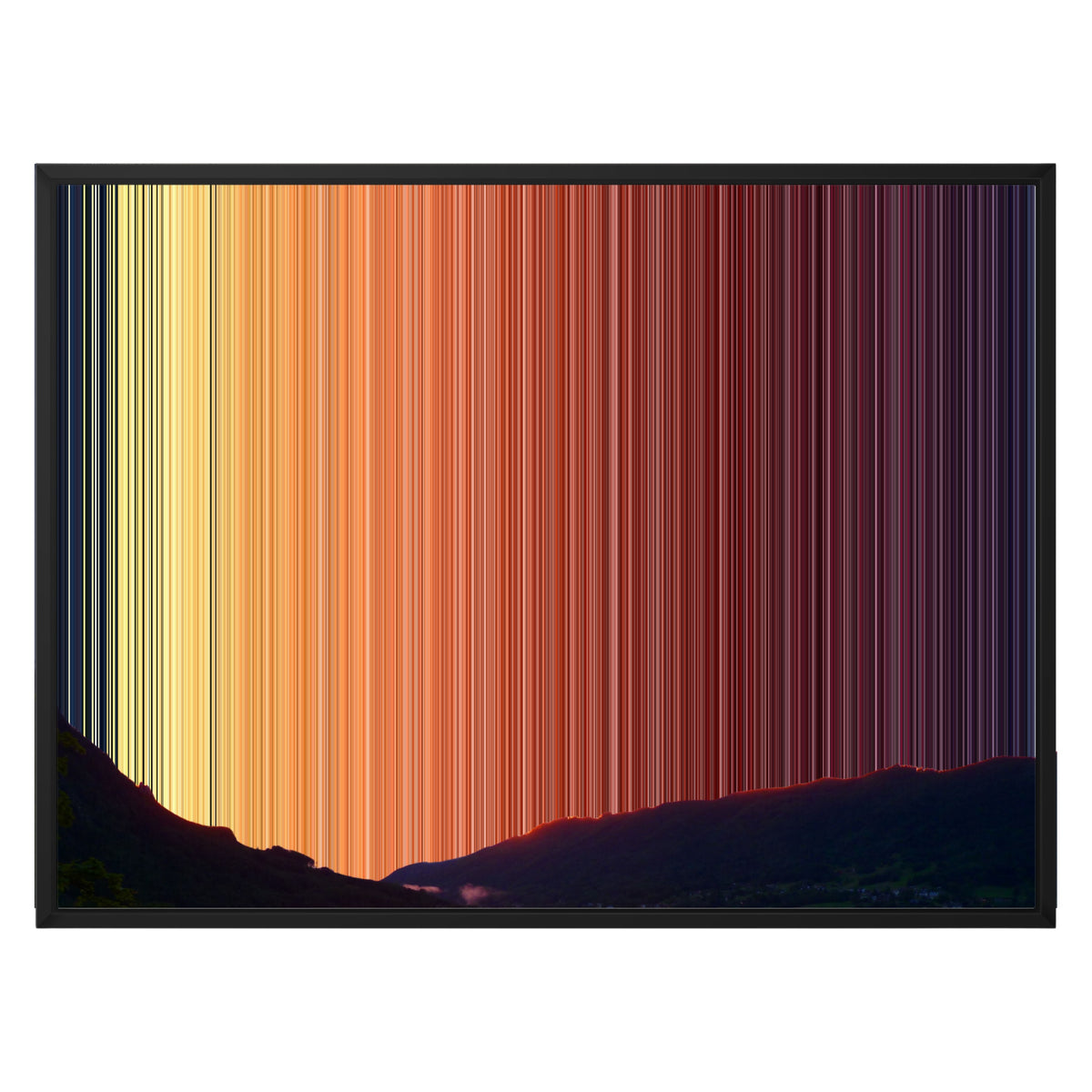 30×24" Framed Canvas - Black Frame variant