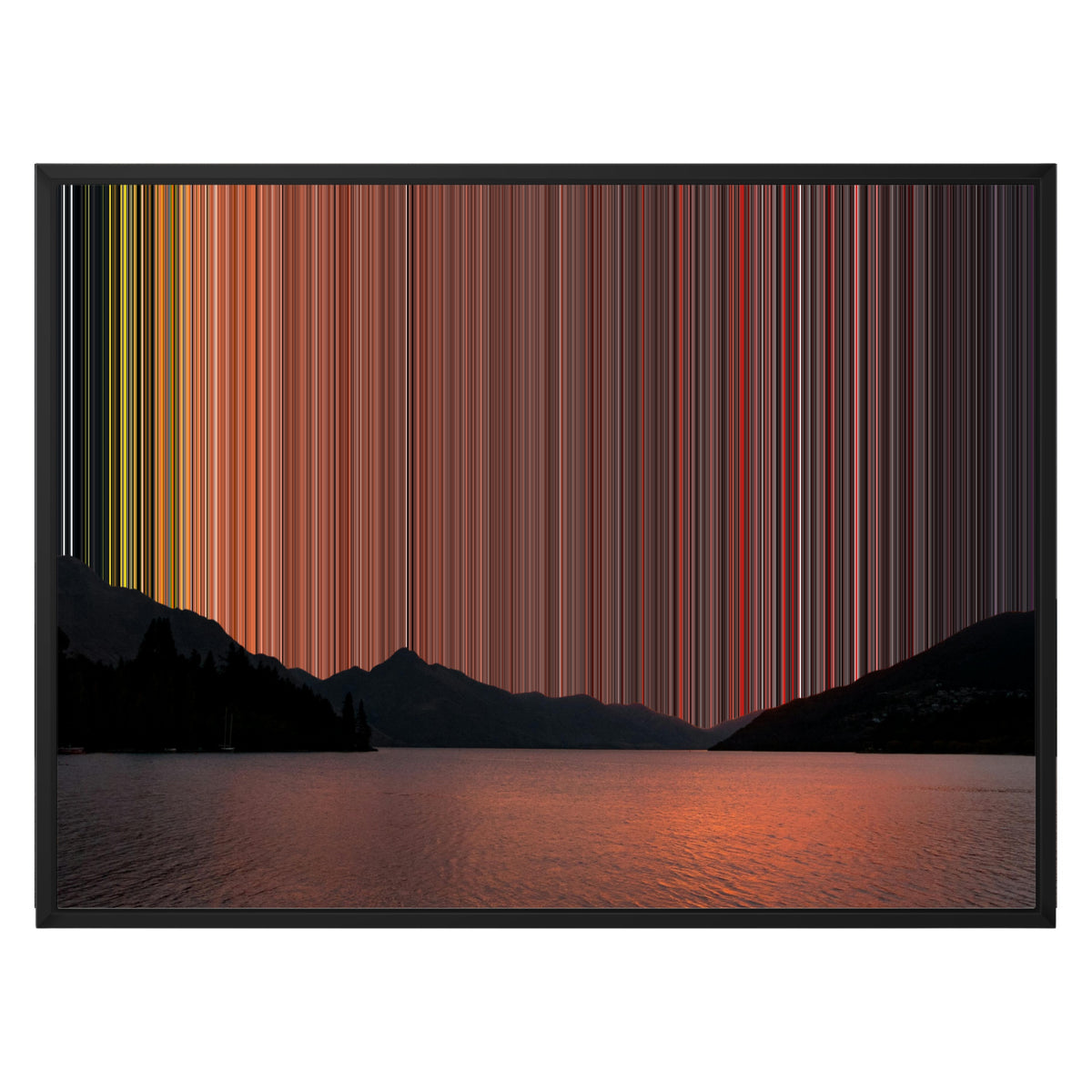 Lienzo con marco clásico, 30×24", marco negro