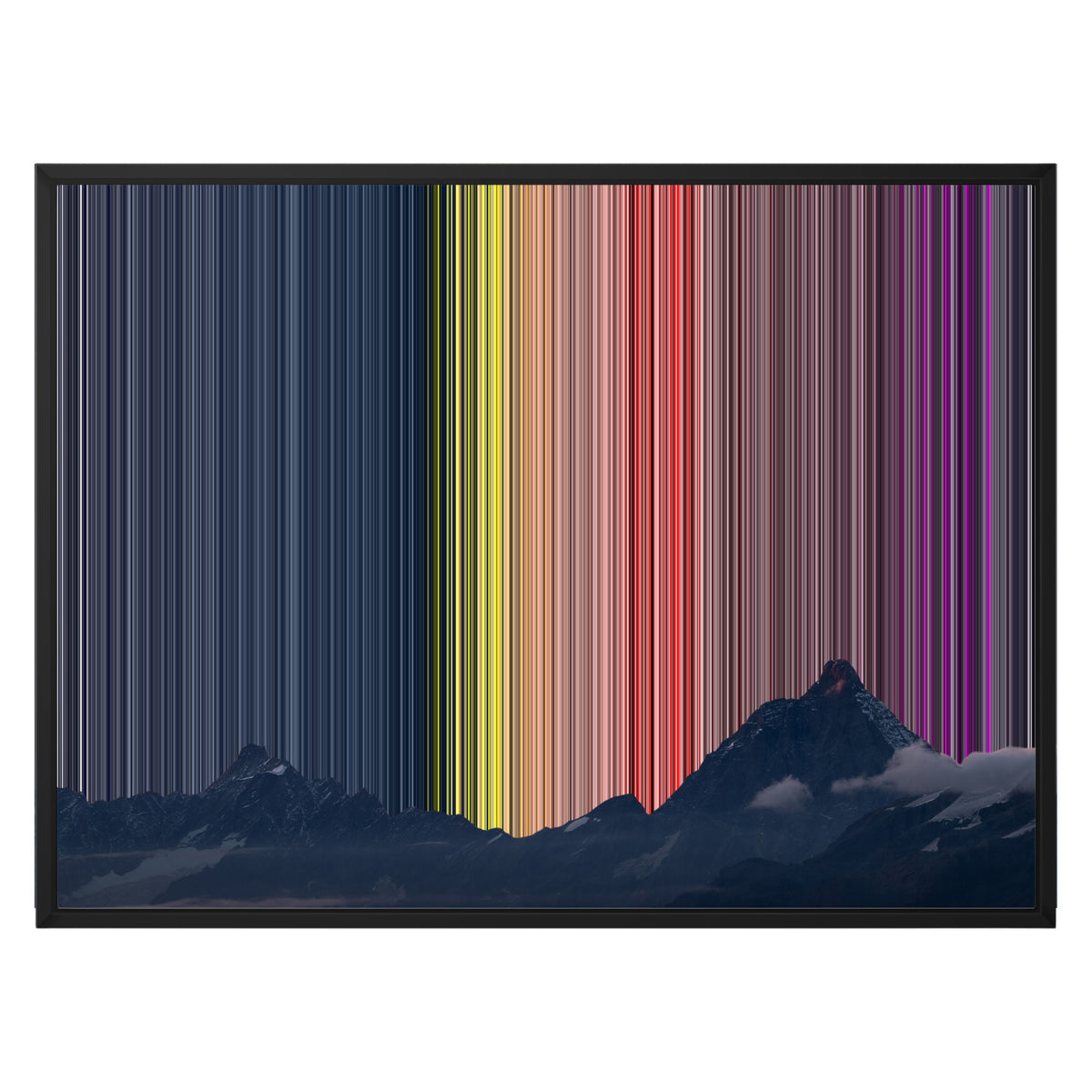 Lærred i klassisk ramme, 30×24", sort ramme